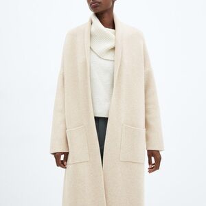 Mango Long Knitted Coat size Small